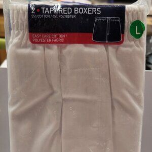 Vintage Jockey Tapered Boxer Shorts White 2 Pack.